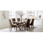 Crossbuck Live Edge Rectangle Dining Table - Image 9