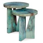 Nadette Nesting Tables, Blue, S/2