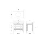 Cholet Single Vanity W/ Sink & Marble Top - Image 9