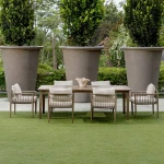 Borneo Outdoor Dining Chair, Oyster - Image 3