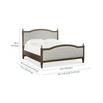Charlotte Upholstered Bed with Footboard - Image 4