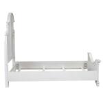 Magnolia Manor Queen Panel Bed Beds Antique White & Weathered Bark 15