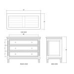 Hayward 3 Drawer Dresser - Image 4