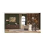 Aden Swivel Chair W/ Leather - Image 4