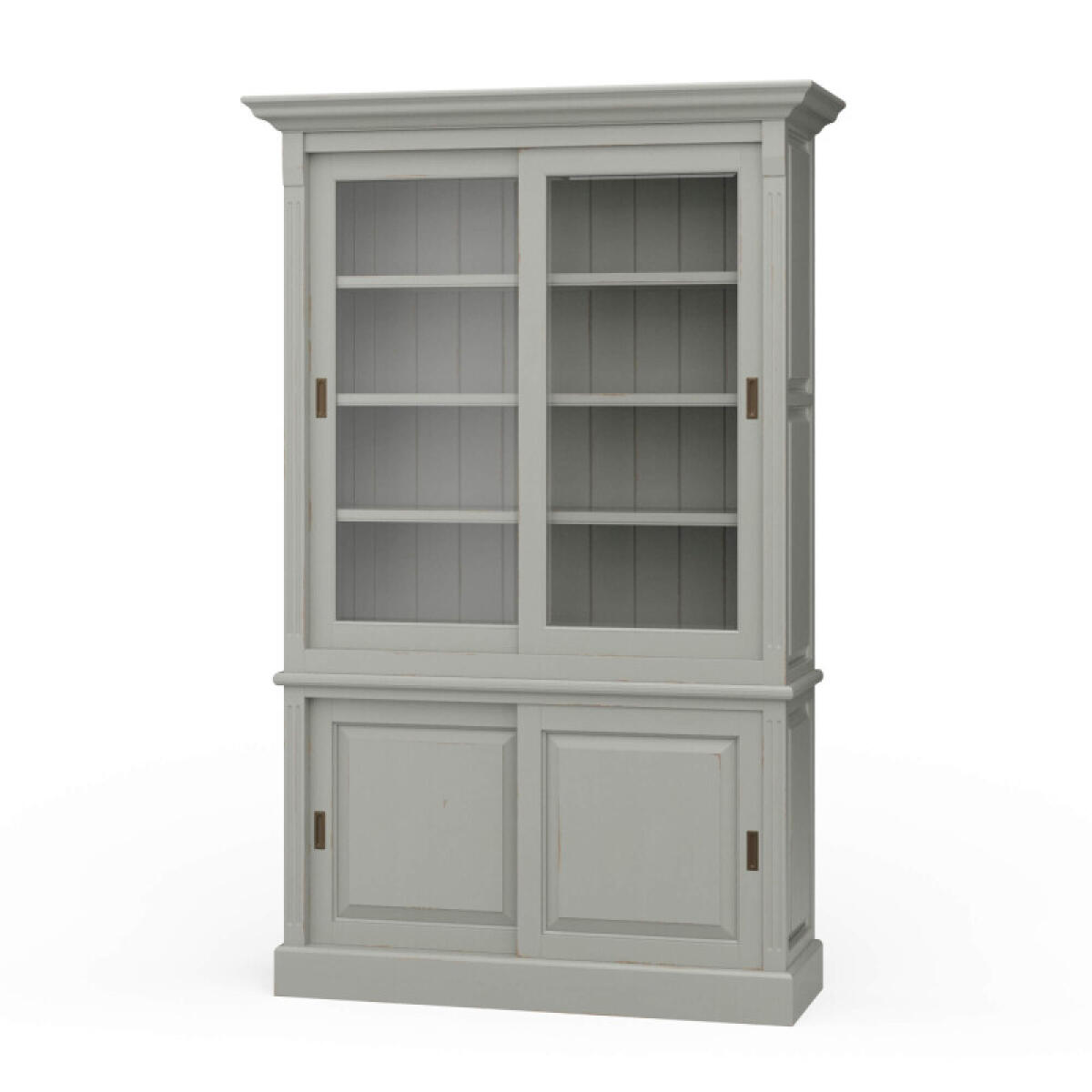 a54923db1f52e0c43f7bfa8b67fc498b Hudson 88'' Bookcase W/ 2 Sliding Doors - Image 1