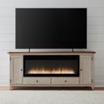 Fireplace TV Consoles 652 80 Inch Console w/ Fire FTS Fireplaces Fireplaces 12