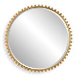 Taza Round Mirror, Gold