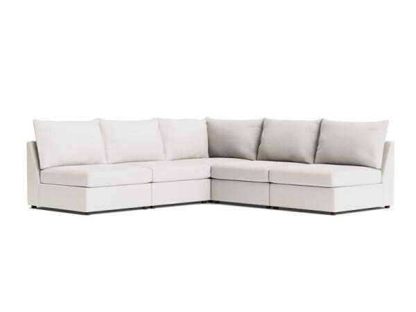 Beckham Outdoor Modular L-Shaped Sectional Outdoor Sofas Bassett Furniture