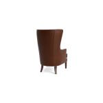 Whitney Leather Wingback Accent Chair Chairs Bassett Furniture 11