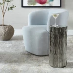 Echo Drink Table, Nickel - Image 3