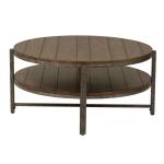 Breckinridge Round Cocktail Table Cocktail & Coffee Tables Brown 11