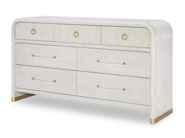 Seven Drawer Dresser Dressers Cream