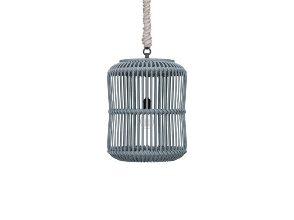 Oceana Rattan Pendant Medium Lighting Blue 2