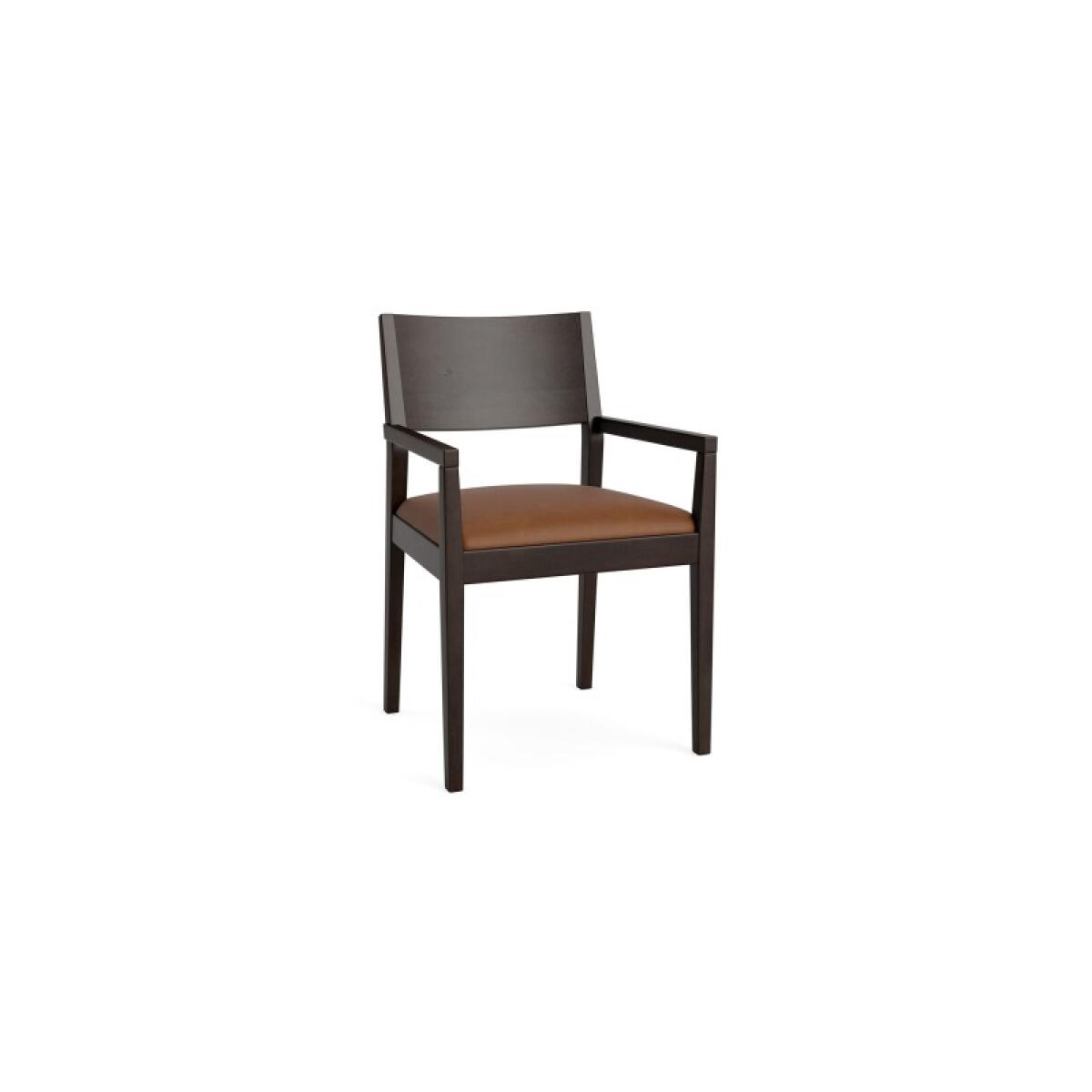 a63129aa5a23e8c84f17598d7bc52737 Myers Dining Chair with Leather Upholstered Seat - Image 1