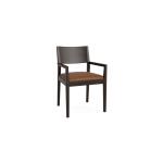Myers Dining Chair with Leather Upholstered Seat