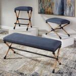 Firth Small Bench, Navy - Image 8