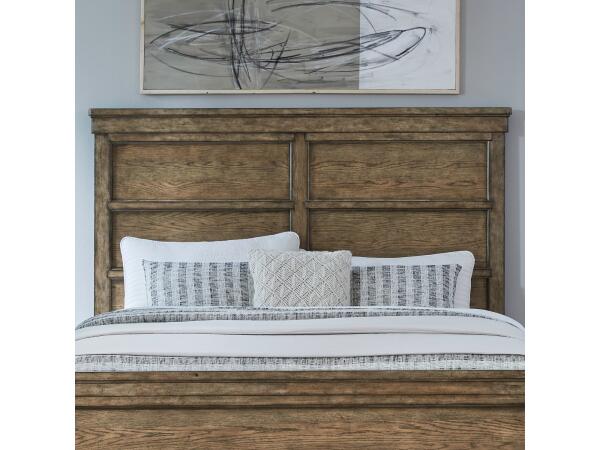 Carolina Park Queen Panel Headboard Bed Parts Amber Brown