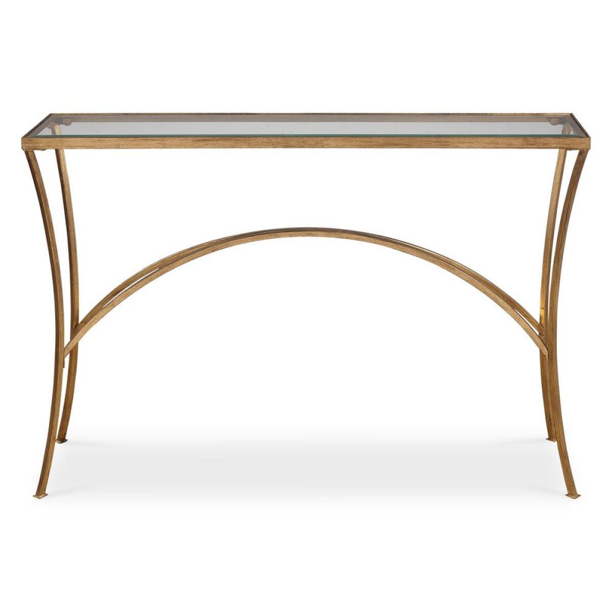 a675b265956b485ac07a7745ff3fbd60 Alayna Console Table, Gold - Image 1