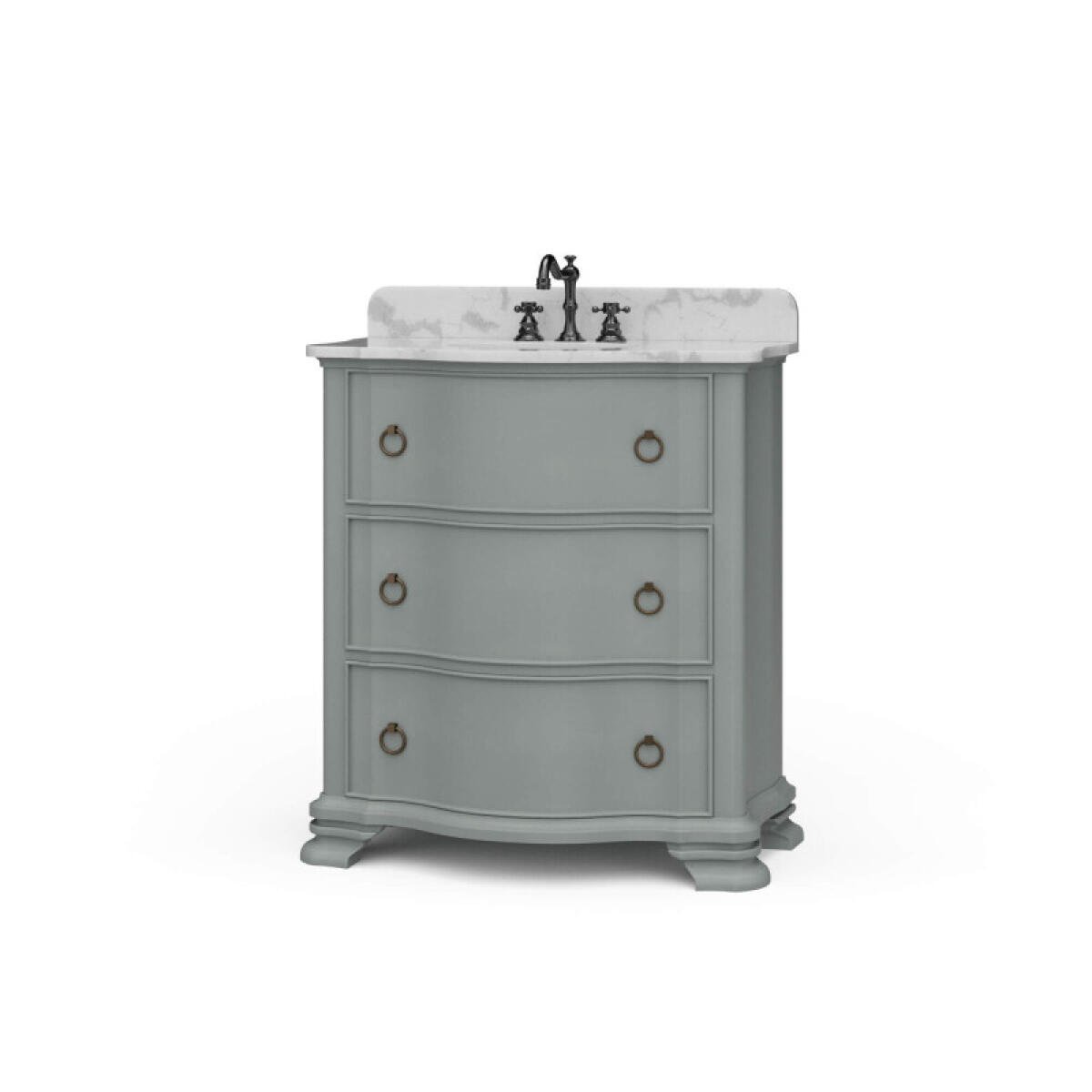Davis Vanity W/ Sink & Marble Top Accent Furniture Accent Furniture 2 Davis Vanity W/ Sink & Marble Top Accent Furniture Accent Furniture 2