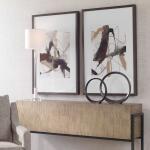 Burgundy Interjection Framed Prints, S/2 - Image 6