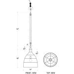 Hampton Rattan Pendant Small - Image 3