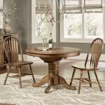 Carolina Crossing 5 Piece Pedestal Table Set Dining Sets Antique Honey 11