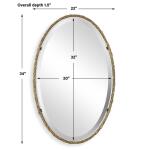 Twisted Branch Oval Mirror Mirrors Cream 15