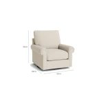 True Custom™ True Custom® Panel Arm Swivel Chair - Image 3
