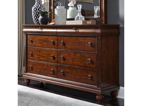 Rustic Traditions 8 Drawer Dresser Dressers Brown