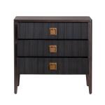 Worthington Three-Drawer Chest Chests Black 15