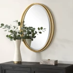 Rhodes Oval Mirror Mirrors Gold 15
