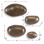 Set In Stone Indoor-outdoor Wall Decor, S/4 Wall Decor Brown 13