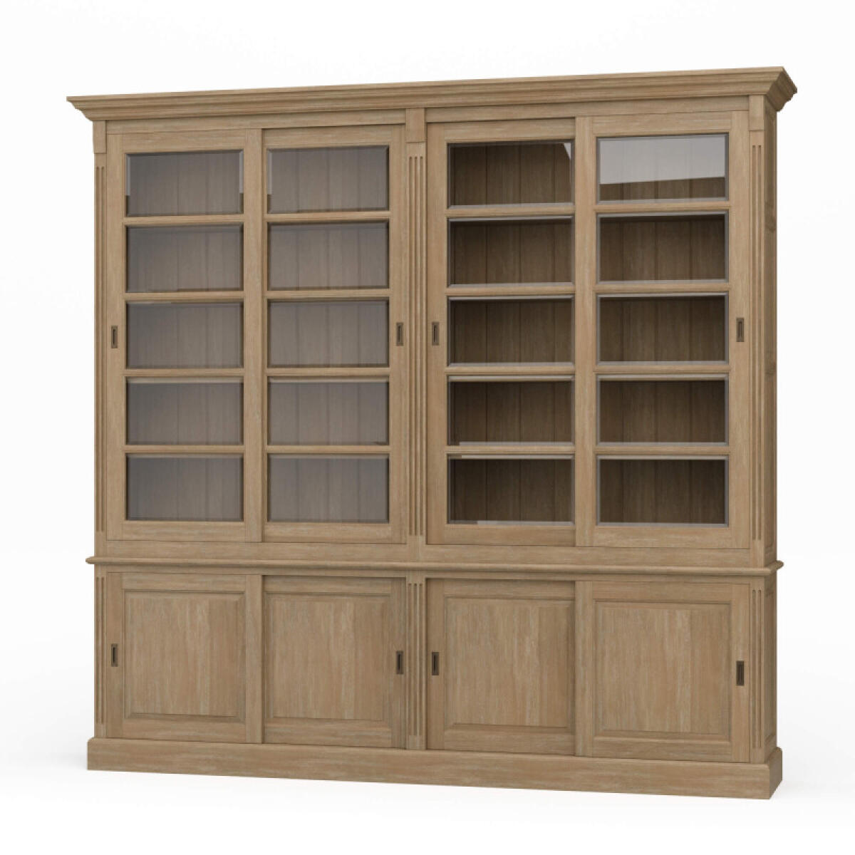 Hudson 99” Bookcase W/ Sliding Doors Bookcases Bookcases 2 Hudson 99” Bookcase W/ Sliding Doors Bookcases Bookcases 2