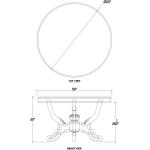 Mandolin Dining Table W/ Solid Hardwood Top - Image 2