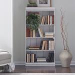 Magnolia Manor 48 Inch Bookcase (RTA) Bookcases Antique White & Weathered Bark 15