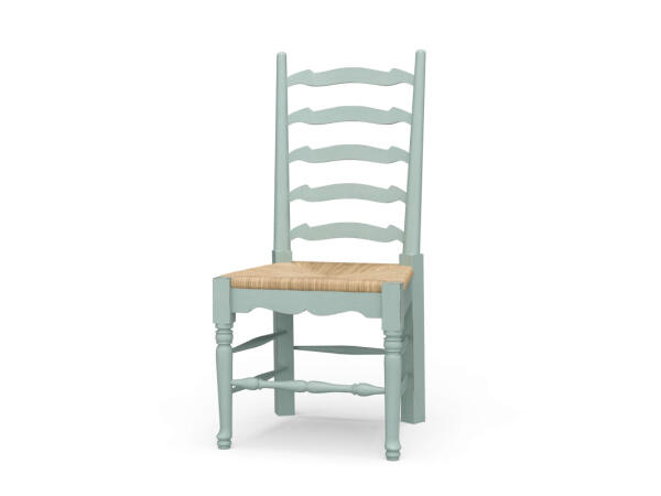 English Ladder-back Dining Chair Chairs & Benches Blue