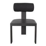 Bolster Back Outdoor Dining Chair, Charcoal Outdoor Dining Chairs Black 21