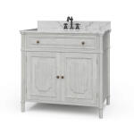 Nantes Single Vanity W/ Sink & Marble Top