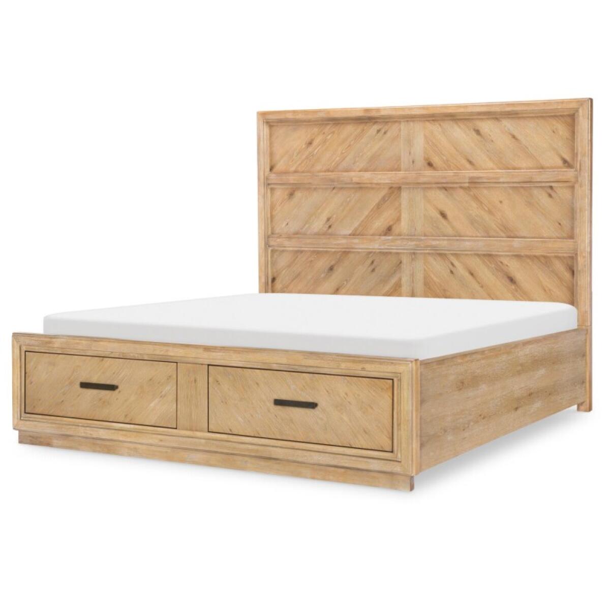 a7bbab24c73a6f85c461aa5d237ad81a Complete Cal King Panel Storage Bed 6/0 - Image 1