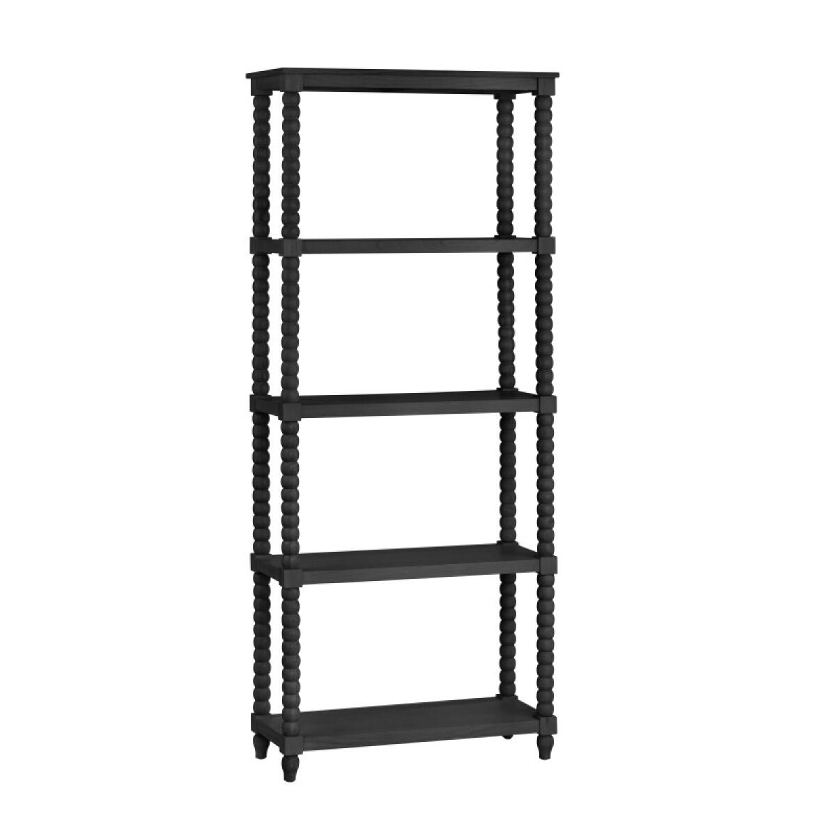 a808c5698fab5ad89e6ae564035d7450 Meridian 4 Shelf Black Etagere - Image 1