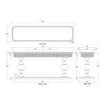 Kraton 2 Drawer Pedestal Console Table - Image 8
