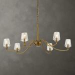 Barcelona, 6 Lt Chandelier Lighting Gold 21