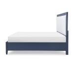 Complete Upholstered Bed Ca King 6/0 Blue Finish - Image 3