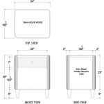 Lexington 1 Drawer Bedside Table W/ Rattan - Image 4