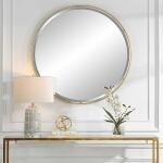Canillo Round Mirror, Gold - Image 3