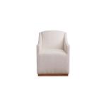 Banks Upholstered Dining Chair with Casters - Image 6