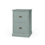 Emerson 2 Drawer Filing Cabinet Office Storage Blue 8