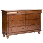 Rustic Traditions 8 Drawer Dresser Dressers Brown 16