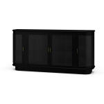 Dakota Oval 4 Door Sideboard W/ Rattan Panels