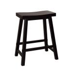Creations 24 Inch Sawhorse Counter Stool – Black (RTA) Barstools Barstools 12